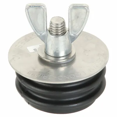 CHERNE Pipe Plug: Wing Nut, End of Pipe, For 2 in Pipe - Wing-Nut Closure Blocking Plugs