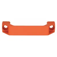 ROHDE Pull Handle: Unthreaded Holes, Plastic, Orange, 4.72 in Mounting Hole Center to Center (MPN EC-01.120.09)