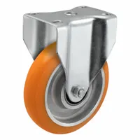 COLSON Caster: Rigid, No Brake, Polyurethane, 5 in Wheel Dia, 1 1/4 in Wheel Wd, Slot, Rectangle (MPN 205208AN8)