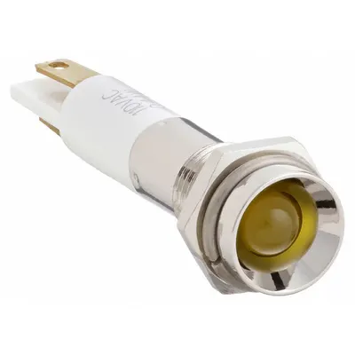 OEM Protruding Panel Light: 5/16 in Panel Mounting Hole Dia - LED Indicator Pilot Lights