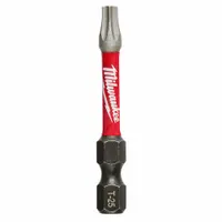 MILWAUKEE Power Bit: Power Bit, T25 Bit Size, Imperial, Torx® Head, T25 Bit Industry Size, Std, Hex (MPN 48-32-4485)