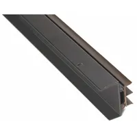 NATIONAL GUARD Door Shoe: Triple Fin Insert, Aluminum, 48 in Lg, 1 7/8 in Wd, Bronze (MPN 36ETDKB-48)
