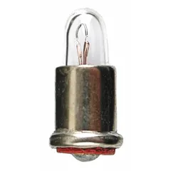 SX6s Midget Flanged Base Lamp, T1-3/4 Tubular, 2.7V AC, White, Trade 338