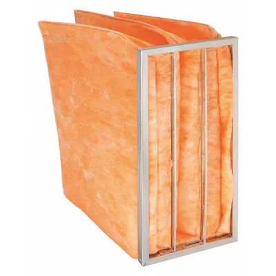 OEM Pocket Air Filter: 24 in x 12 in x 18 in, MERV 11, Orange, Fiberglass - MERV 11 Pocket Air Filters