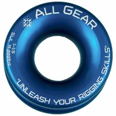 This low friction rigging ring is constructed from premium aircraft aluminum in a blue/red finish. It is used for redirecting ropes in lifting, pulling, and positioning systems, reducing friction during operation. Suitable for arboriculture, climbing, and industrial rigging tasks.