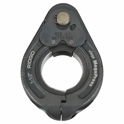 RIDGID Press Ring: 1 1/2 in Pipe, Stainless Steel, For Viega MegaPress - Jaws & Rings for Standard & Extended Press Tools