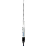 Brix Hydrometer: Brix Combined Form, 0/12°, 0.1°, Ballast/Glass, +/-0.1°, 15 in Overall Ht (MPN B61822-0000)