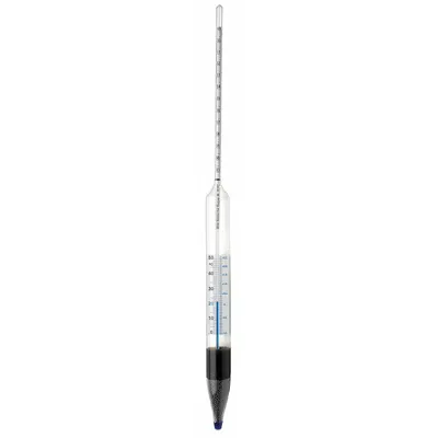 DURAC Brix Hydrometer: Brix Combined Form, 0/12°, 0.1°, Ballast/Glass, +/-0.1° - Brix Hydrometers