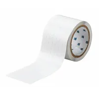 Pre-Cut Label Stock Roll: 3/8 in x 3/8 in, 3 13/64 in x 3/8 in, Polyimide, White (Matte) (MPN THT-38-719-10)