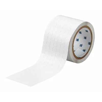 BRADY Pre-Cut Label Stock Roll: 3/8 in x 3/8 in, 3 13/64 in x 3/8 in, Polyimide - Brady Precut Label Rolls
