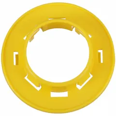 Snap-in grommet for protecting cables and tubing passing through metal studs in wall framing. Made of yellow polyethylene with a 1 in inside diameter and fits a 1.34 in mounting hole. Suitable for electrical, plumbing, and HVAC installations.