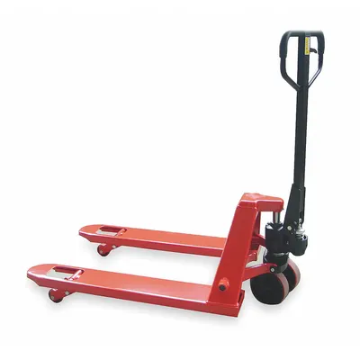 Dayton Pallet Jack: 5,500 lb, 42 in L x 21 in W Fork Dim, 21 in, 8 in, Narrow Fork - General Purpose Pallet Jacks