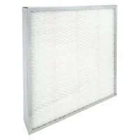 Minipleat Air Filter: 20 in x 20 in x 4 in, Fiberglass, Metal, No Header, MERV 13