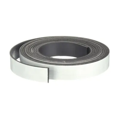 MAGNA VISUAL Flexible Magnet Roll, Black, 7 ft x 1/2 in - Flexible Magnet Rolls