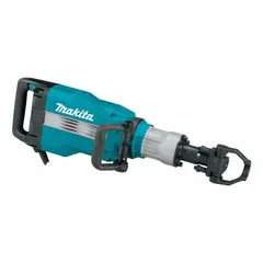 This inline corded demolition hammer operates on 120V AC and delivers 36.2 ft-lb of impact energy at 1300 bpm. It accepts 1-1/8 in hex shank bits and weighs 43.4 lb. Designed for chipping and breaking concrete, masonry, and stone in construction and renovation.