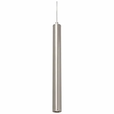 AFX INC. Pendant: 1 1/4 in Dia, 16 in Ht, Satin Nickel, 800 lm, 3000K, 9 W, 120 to 277V AC - Eli Pendant Lights