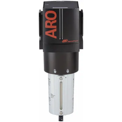 ARO Compressed Air Filter: Particulate, 1 in NPT, 5 micron, 353 cfm, 250 psi Max Op Pressure - ARO FRL Air Filters