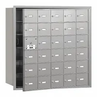 Mailbox: 4B+, 30 Doors, Horizontal, 35 1/4 in H x 35 3/4 in W x 16 1/2 in D, Recessed Mounting (MPN 3630AFU)