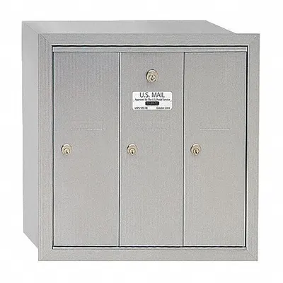 SALSBURY INDUSTRIES Mailbox: 4B+, 3 Doors, Vertical, 19 in H x 18 3/4 in W x 7 1/2 in D, Surface Mounting - Multi-Unit Mailboxes