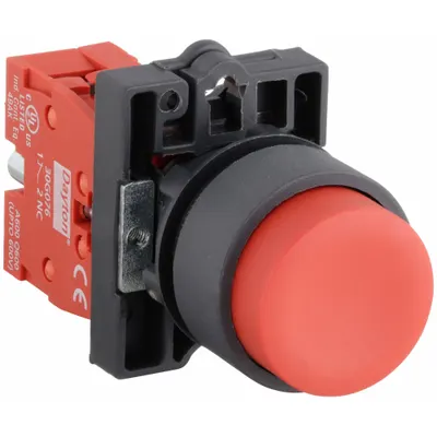 Dayton Extended Push Button Operator: Non-Illuminated, Extended Profile, Non-Metallic - Extended-Length Push Buttons