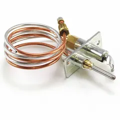This pilot assembly is designed for natural gas applications in gas-fired heating equipment. It provides a consistent flame to ignite the main burner when the gas valve opens. Suitable for use in commercial and industrial HVAC systems as a replacement part.