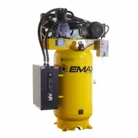 EMAX Electric Air Compressor: 7.5 hp, 2 Stage, Vertical, 80 gal, 30 cfm, 175 psi, 240V, Manual (MPN ESS07V080Z1)