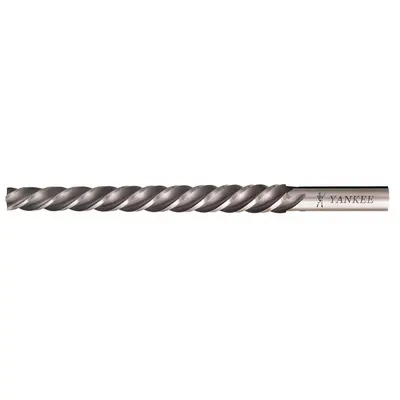 YANKEE Taper Pin Reamer: For #14 Pin, 1.25 in x 1.542 in Dia - Helical-Flute Taper Pin Reamers
