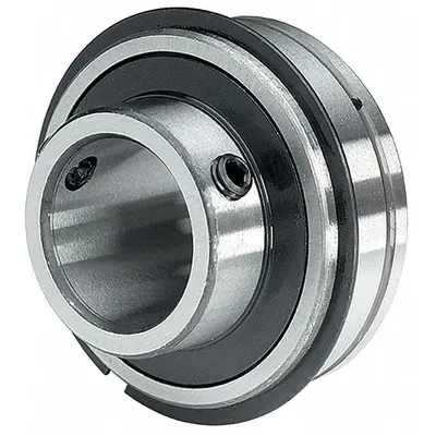 TRITAN Insert Bearing: ER-25, 1 9/16 in Bore, 3 9/64 in OD, 1.094 in Outer Ring Wd - Retaining-Ring Cylindrical Insert Bearings