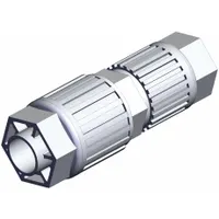 SMC High Purity Tube Fitting: 1/2 in OD x 3/8 in OD Size, Compression x Compression, PFA (MPN LQ3U4A-R1)