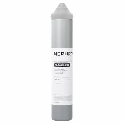 NEPHROS Quick-Connect Water Filter: 1 micron, 2 gpm, 14 3/4 in Overall Ht - Quick-Connect Ice Machine & Refrigerator Water Filters