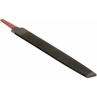 SIMONDS Mill File: Rectangular, Smooth Cut, 10 in Lg without Tang, 1 in Wd, 11/64 in Thick - Tapered Single-Cut Rectangular Files