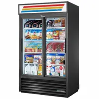 TRUE REFRIGERATION Refrigerated Merchandiser: 78 5/8 in x 47 1/8 in x 29 5/8 in, Black, Sliding (MPN GDM-41-HC-LD)