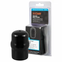 Protects trailer hitch balls from dirt, moisture, and corrosion during storage. Measures 3 1/2 in overall length, 2 1/8 in overall width, and 3 1/2 in height. Suitable for use on trailers and towing equipment when the hitch is not in use.
