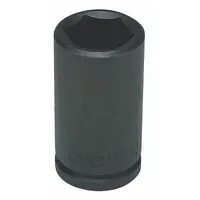 WRIGHT TOOL Impact Socket: 3/4 in Drive Size, Metric, 34 mm Socket Size, 6-Point, Deep, Black Oxide (MPN 69-34MM)