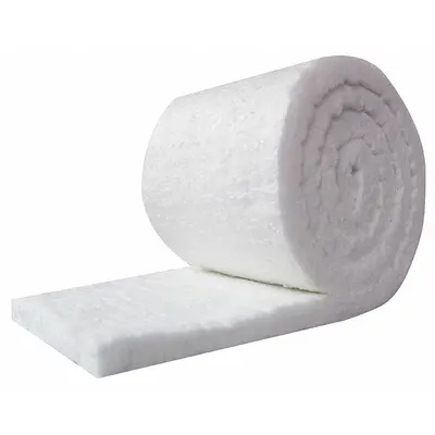 UNITHERM Ceramic Fiber Insulation: Aluminum Silicate, 50 ft Lg, 24 in W, 1/2 in Thick - Ceramic Fiber Insulation Blankets