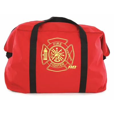 R&B FABRICATIONS Duffel Bag: Nylon, Red, 5,700 cu in Interior Volume, Zipper, 24 in Lg - Wildland Gear Duffle Bags