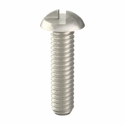 TAMPER-PRUF SCREW Tamper Resistant Screw: 1/4"-20 Thread Size, 1 in Lg, Stainless Steel, Plain - Round Head Tamper-Resistant Machine Screws