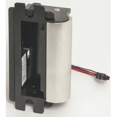 This electric strike accommodates both cylindrical and mortise locksets in a single unit. Constructed with a stainless steel faceplate, it measures 4 7/8 inches in height and operates on 12/24V input voltage. Rated as heavy duty (Performance Duty Rating 1), it is suitable for access control on perimeter doors and high-traffic areas in commercial and industrial facilities.