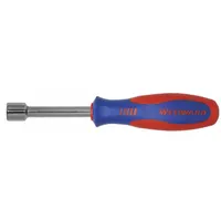 WESTWARD Hollow Round Shank Nut Driver: Straight, SAE, Without Magnetized Tip, Std, 7/16 in Tip Size