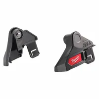 MILWAUKEE Face Shield Bracket: Slotted Attachment Type, ABS Plastic/Polycarbonate, Black (MPN 48-73-1449)