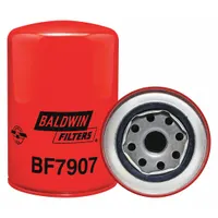 BALDWIN FILTERS Fuel Filter: Spin-On, 3 11/16 in Outside Dia, M20-1.50 Thread Size, Cellulose, Volvo (MPN BF7907)