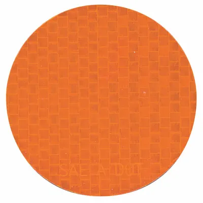 INCOM MANUFACTURING Floor Marking Tape: Circle, Solid, Orange, No Legend, 3 in, 20 mil Tape Thick - Circle-Shaped Floor Marking Tape