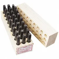 YOUNG BROS. STAMP WORKS Hand Stamp Kit: A thru Z/A thru Z, Period/Period (.), 1/4 in Character Ht (MPN 06271)
