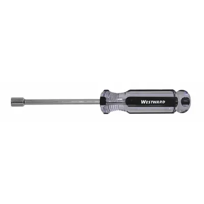 WESTWARD Solid Round Shank Nut Driver: Straight, SAE, Without Magnetized Tip, Std - Standard Nut Drivers