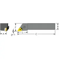 ULTRA-DEX USA Indexable Turning and Profiling Tool Holder: MDJNL 20-4D (MPN 974-000-124)