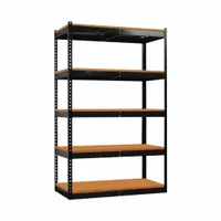 HALLOWELL Shelving Unit: Starter, Medium-Duty, 48 in x 24 in, 78 in Overall Ht, 5 Shelves, Open (MPN FKR482478-5S-W-ME)