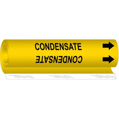 BRADY Condensate Wrap-Around Pipe Marker - Condensate Wrap-Around Pipe Markers