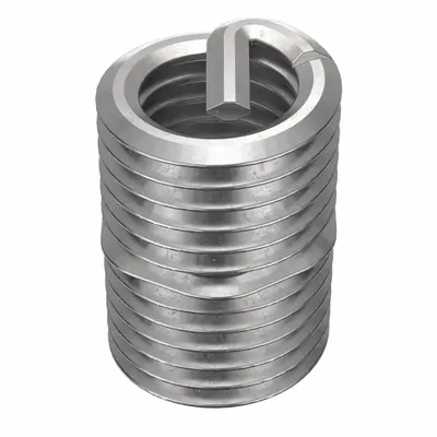 HELI-COIL Helical Insert: Tanged Tang Style, Free-Running, 1/4"-28 Thread Size, Plain - Free-Running Tanged Helical Inserts