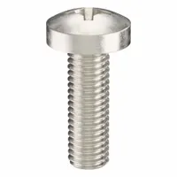 Machine Screw: M8x1.25 Thread Size, 25 mm Lg, 316, Stainless Steel, Plain, Pan, Phillips, 5 PK (MPN ZSCRW-511)