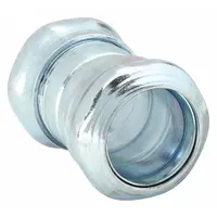 Compression Conduit Coupling: Steel, 1 1/4 in Trade Size, 3 5/16 in Overall Lg, Gray (MPN 2925)